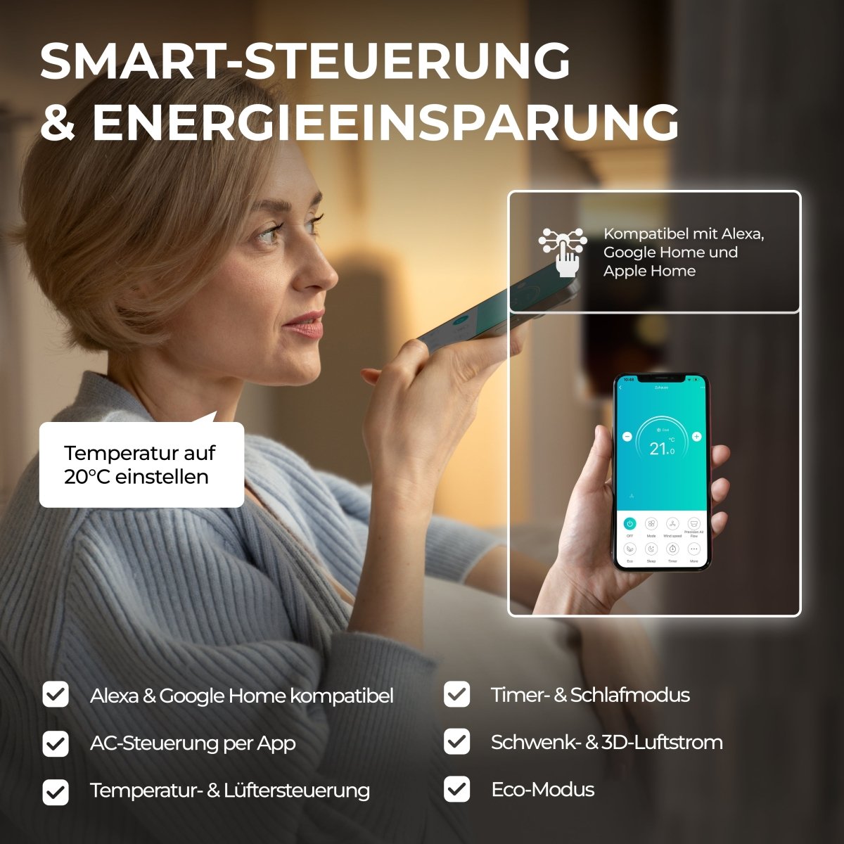 Kältebringer® Split Klimaanlage 12.000 BTU (3,4kW) Komplettset