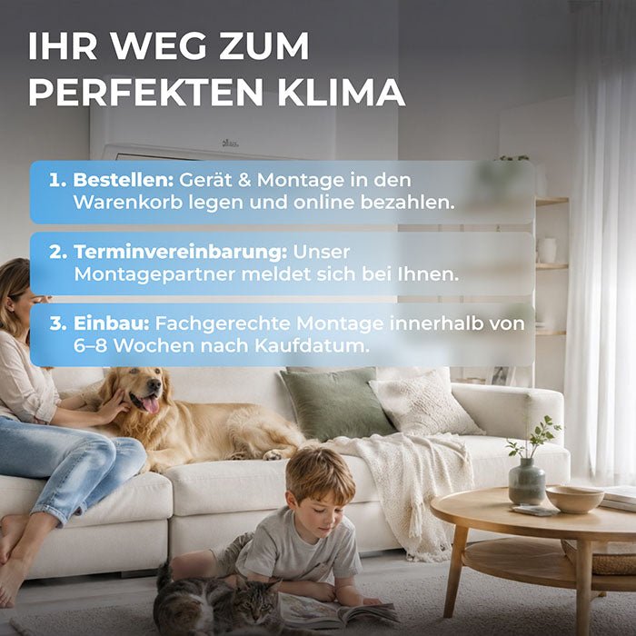 Montage Duo-Multisplit Klimaanlage