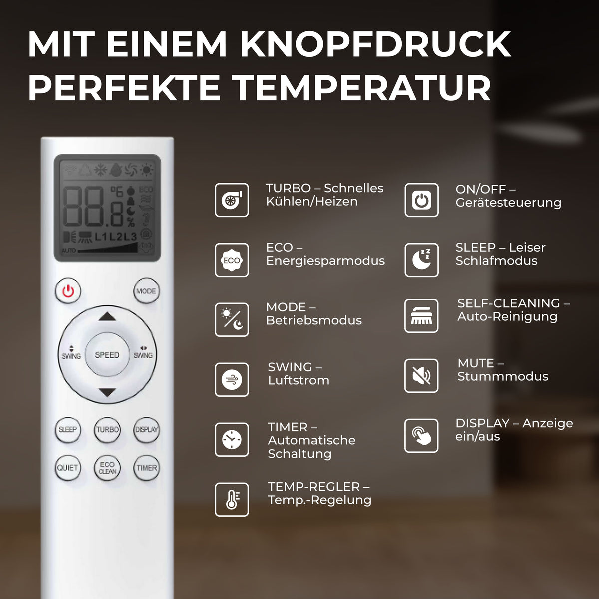 Kältebringer R290 A+++ Split Klimaanlage 18.000 BTU (5,4kW)