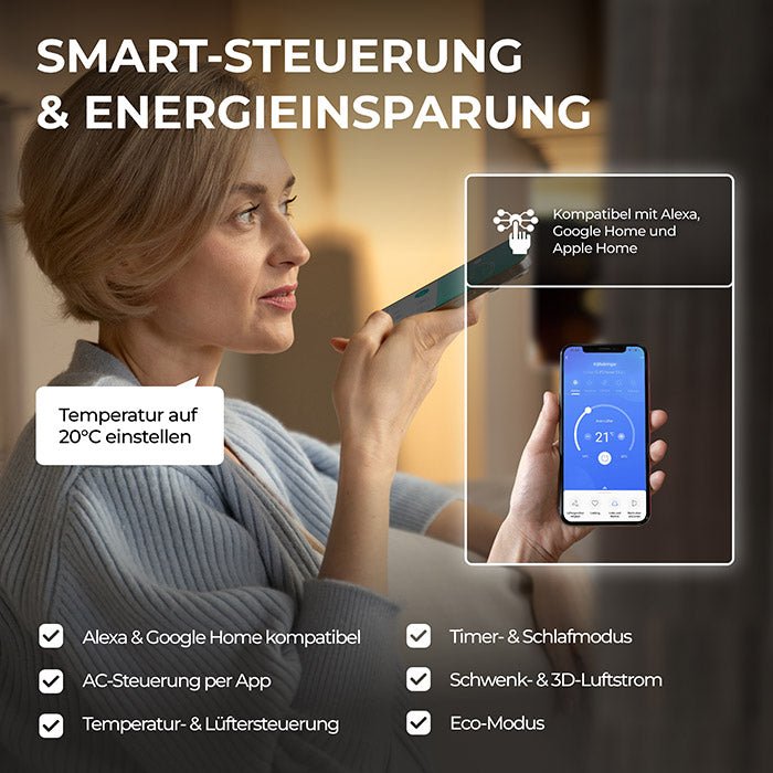 Kältebringer® Split Klimaanlage 9.000 BTU (2,6kW) Komplettset