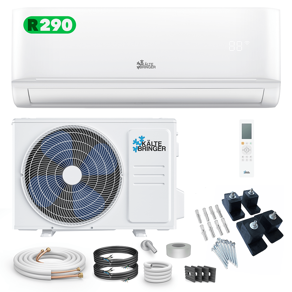 Kältebringer® R290 Split Klimaanlage 12.000 BTU (3,5kW) Komplettset (A+++)