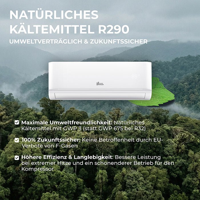 Kältebringer® R290 Split Klimaanlage 12.000 BTU (3,4kW)